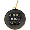 Adopt Don’t Shop Pet ID Tag, Black - Pet ID Tags - 1 - thumbnail