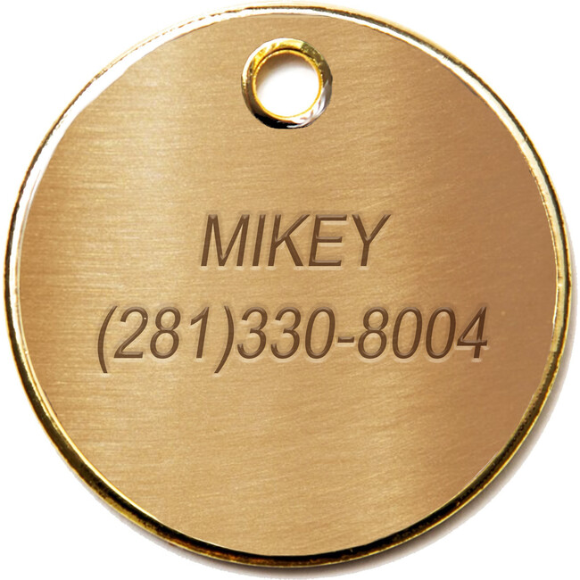 Call My People Tag, Black and Gold - Pet ID Tags - 2