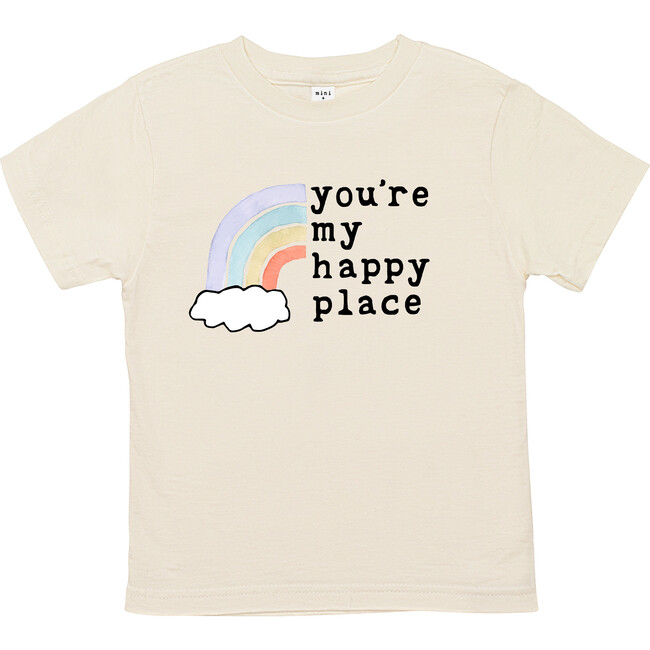 You're My Happy Place Unbleached Toddler Tee