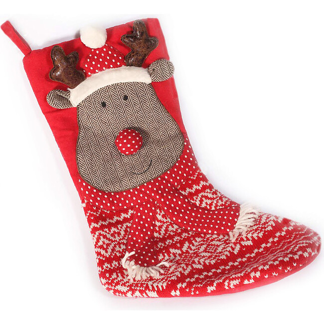 Reindeer Christmas Stocking - Stockings - 1