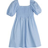 Celeste Smocked Dress, Dusty Blue - Dresses - 3