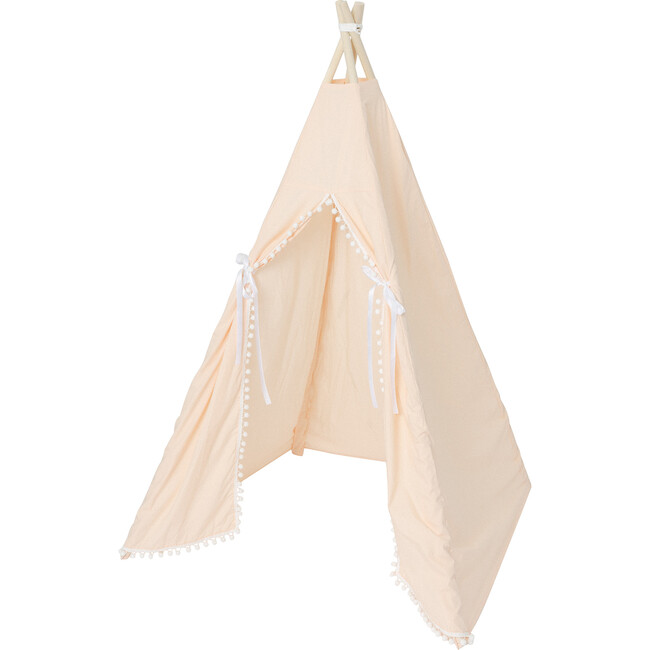 Maddie Play Tent, Peach/White - Play Tents - 1