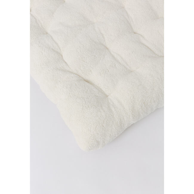 Sherpa Cozy Faux-Fur Play Mattress, Ivory - Kids Seating - 3