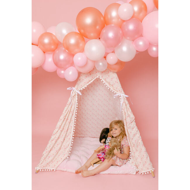 Becky Pom Pom Play Tent, Pink Ditsy Floral