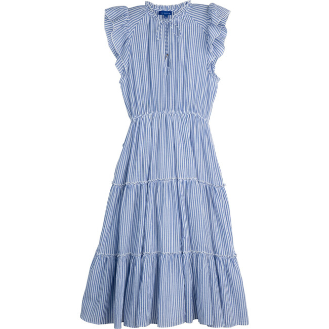 Simone Women's Dress, Blue Stripe