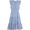 Simone Women's Dress, Blue Stripe - Dresses - 2