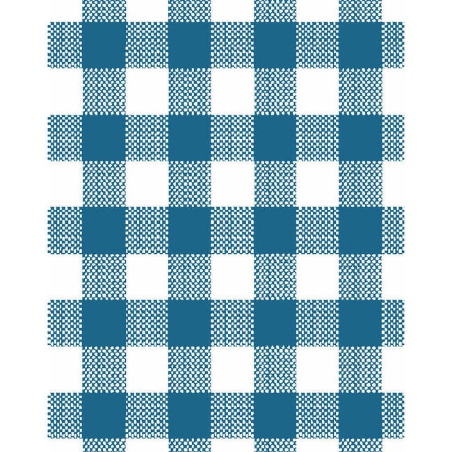 Barbie Gingham Traditional Wallpaper, Cadet Blue - Wallpaper - 3