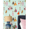 1960s Barbie Traditional Wallpaper, Robin's Egg - Wallpaper - 4