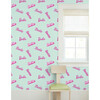 Barbie Logo Mix Traditional Wallpaper, Robin's Egg - Wallpaper - 2