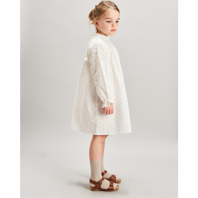 Embroidered Sabine Dress, Ecru - Dresses - 2