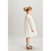 Embroidered Sabine Dress, Ecru - Dresses - 4
