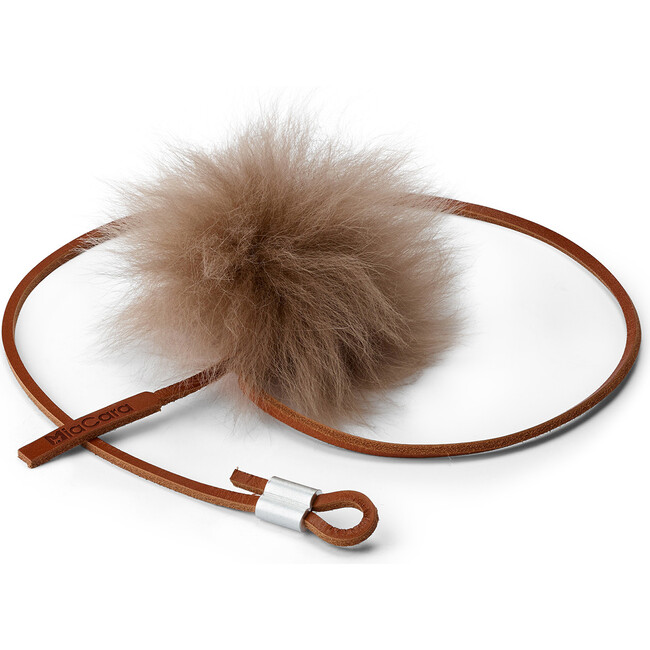 Topo Leather Cat Toy, Taupe