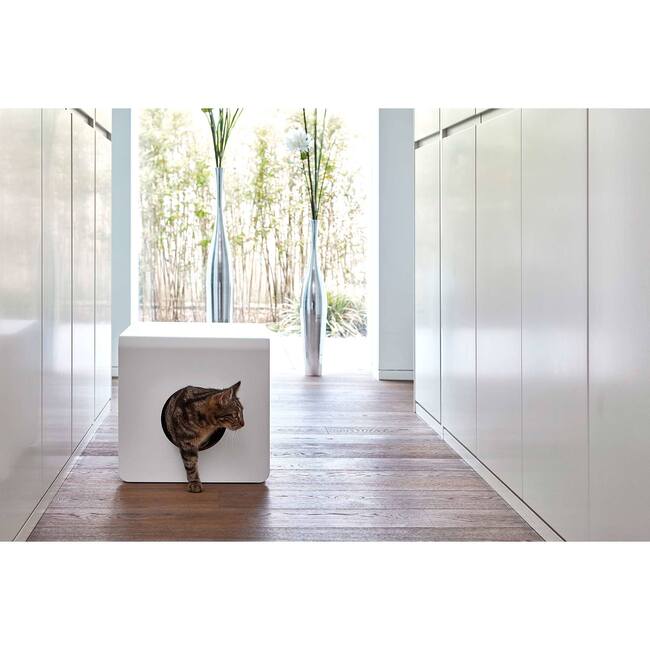 Sito Cat Litter Box, White - Pet Crates & Kennels - 2