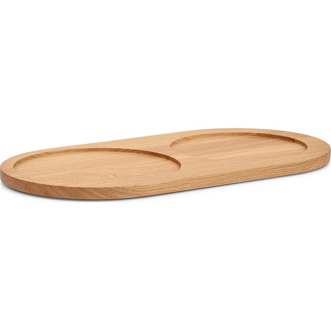 Doppio Dog Tray, Oak and Natural - Pet Bowls & Feeders - 1