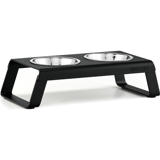 Desco Cat Feeder, Black - Pet Bowls & Feeders - 1