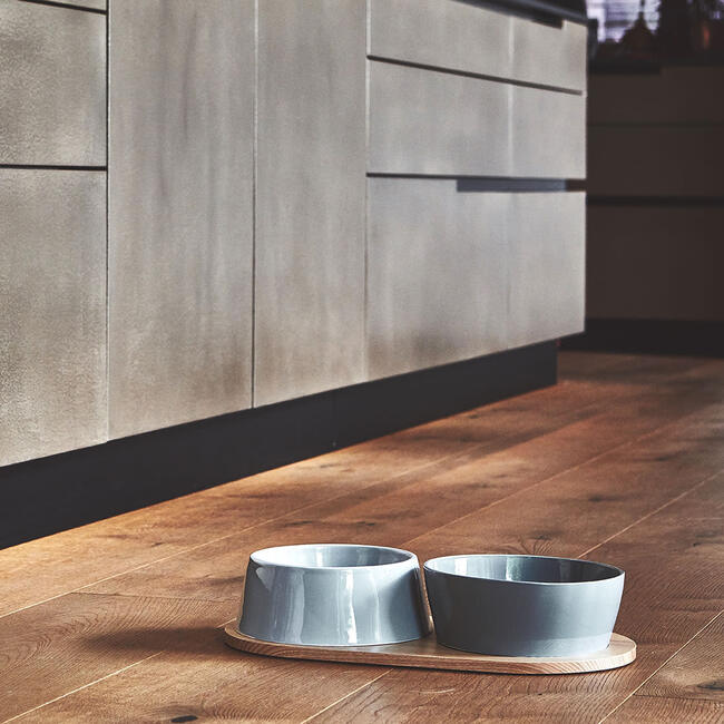 Doppio Dog Bowl Set, Concrete - Pet Bowls & Feeders - 6