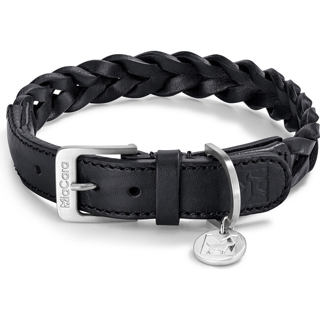 Bergamo Dog Collar, Black - Collars, Leashes & Harnesses - 1