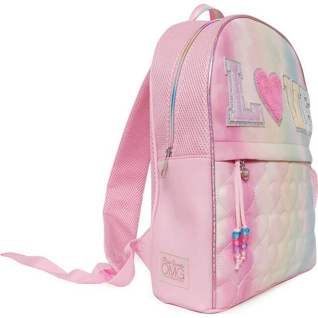 LOVE Quilted Hearts Tie Dye Large Backpack, Multi - Backpacks - 2