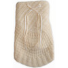 Beige Knitted Blanket - Blankets - 1 - thumbnail