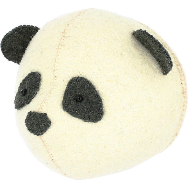 Mini Panda Head, Cream/Black - Wall Décor - 1