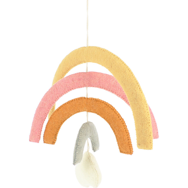 Natural Pastel Rainbow Mobile - Mobiles - 1