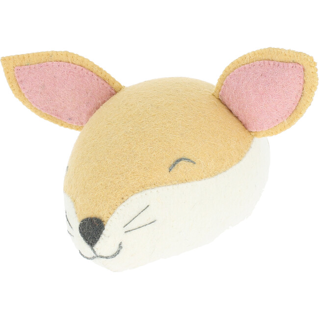 Sleepy Fox Head, Light Tan - Wall Décor - 1
