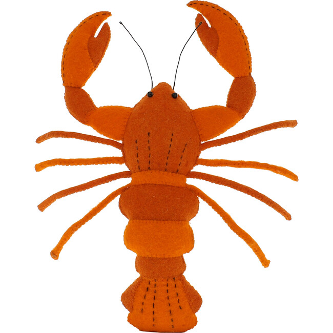 Stuffed Lobster Decor, Orange