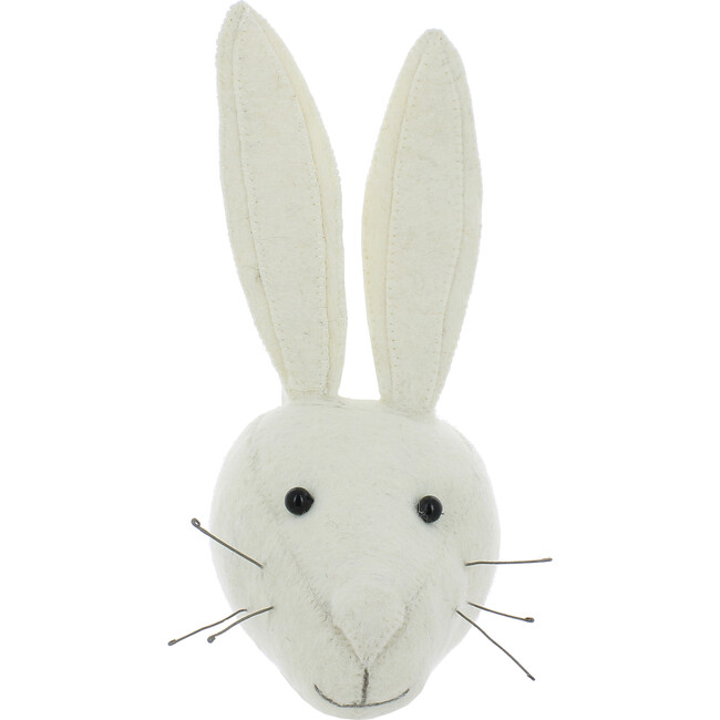 Mini White Rabbit Head, White