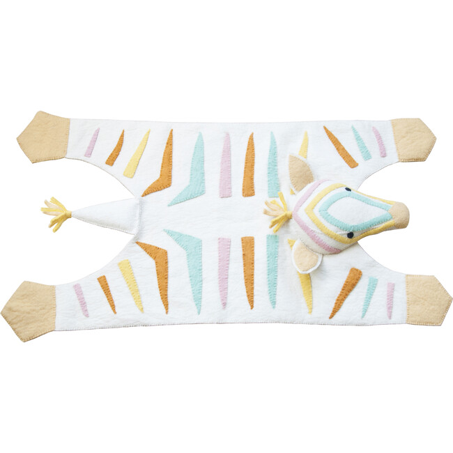 Natural Pastel Zebra Rug - Rugs - 1