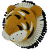 Double Ruff Tiger Head, Orange - Animal Heads - 1 - thumbnail
