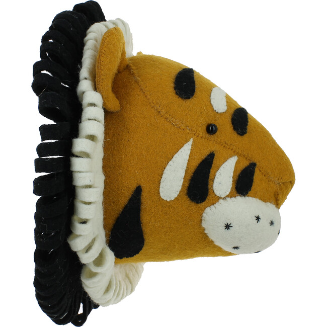 Double Ruff Tiger Head, Orange - Animal Heads - 4