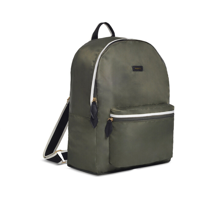 Fold-Up Backpack, Safari Green - Backpacks - 3