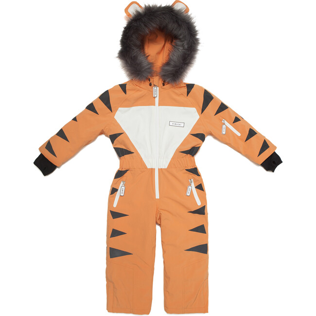 Pounce the Tiger Ski Suit with Faux Fur trim - Snowsuits - 1