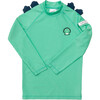 Kid's Spike Rash Guard, Green - Rash Guards - 1 - thumbnail
