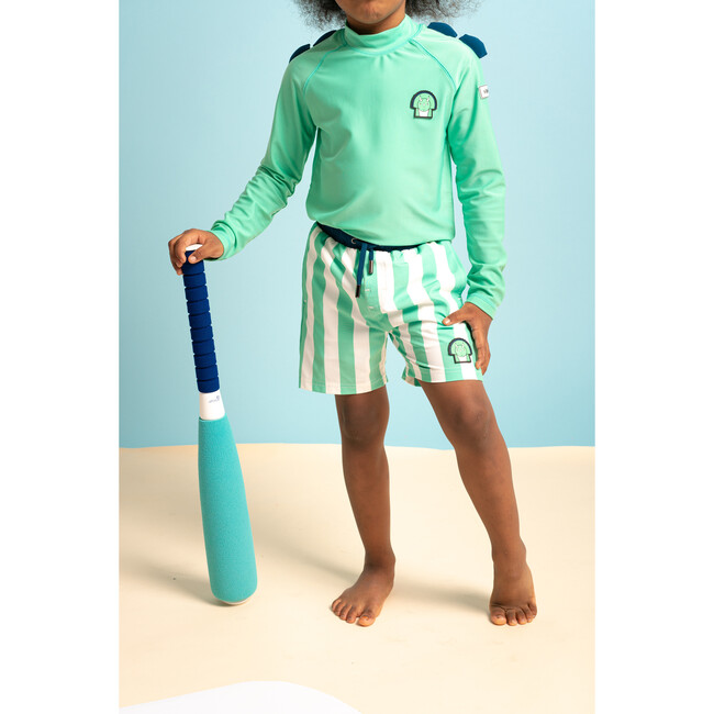 Kid's Spike Rash Guard, Green - Rash Guards - 3