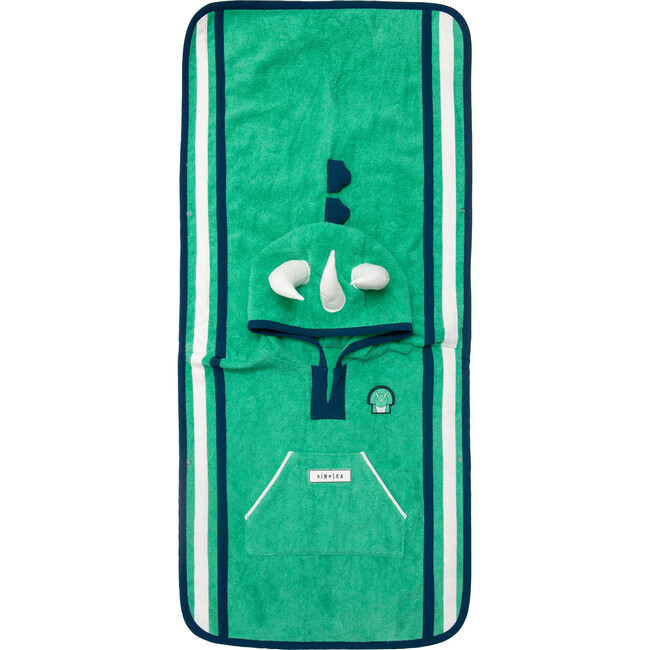 Kid's Spike Poncho Towel,Green - Cover-Ups - 2