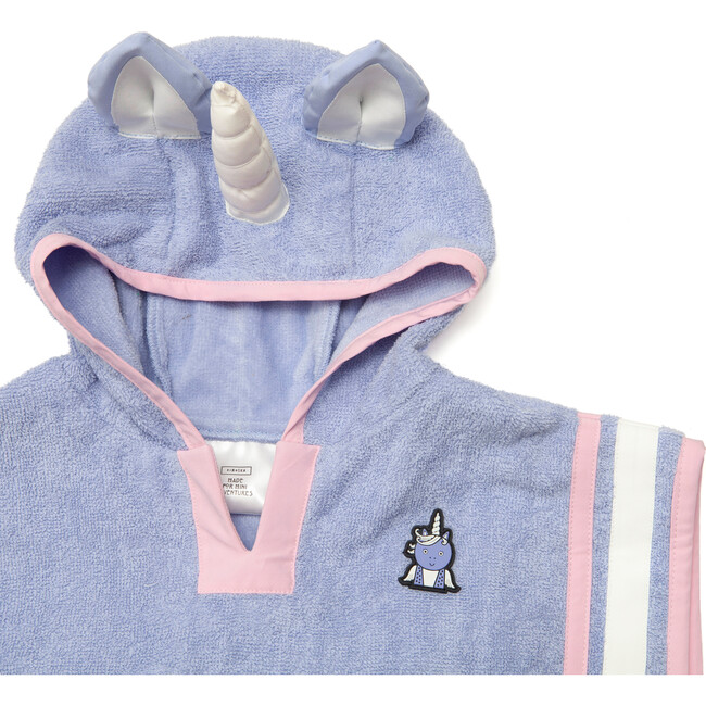 Girl's Sparkle Poncho Towel, Lilac - Cover-Ups - 3