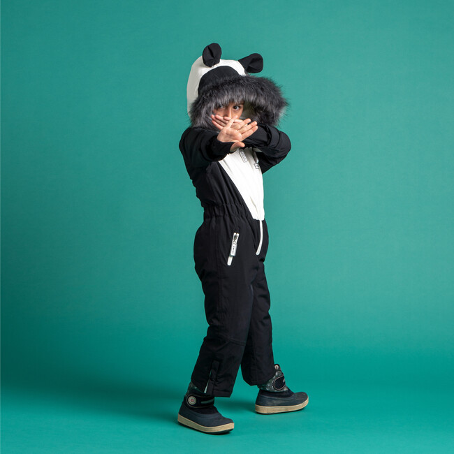 Patch the Panda Ski Suit with Faux Fur trim - Snowsuits - 2
