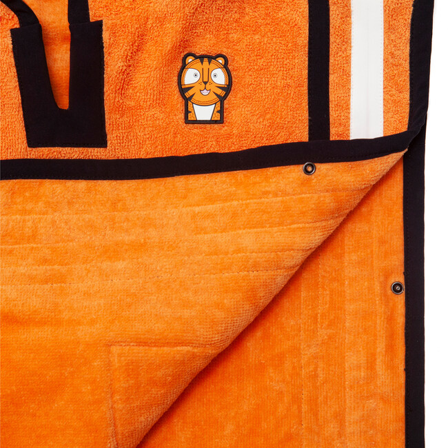 Kid's Pounce Poncho Towel,Orange - Cover-Ups - 4