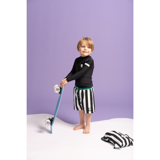 Kids Patch Rash Guard, Black - Rash Guards - 2