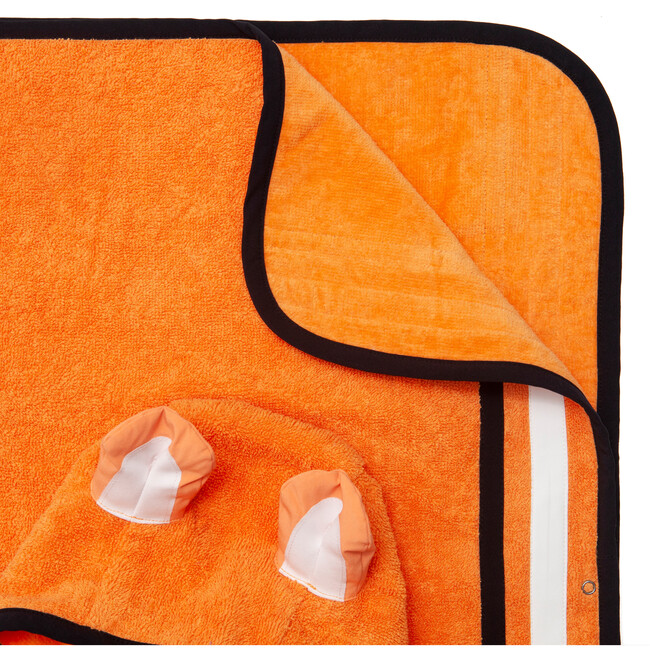 Kid's Pounce Poncho Towel,Orange - Cover-Ups - 5