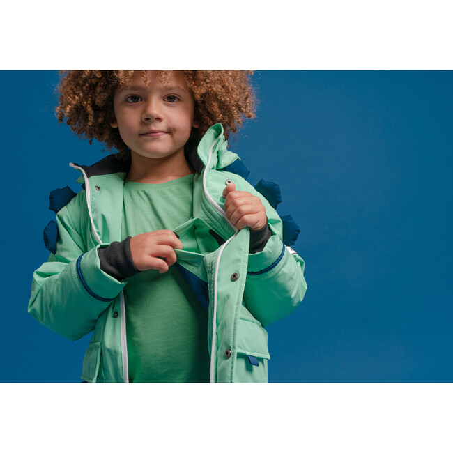 Spike The Dinosaur Coat, Green - Coats - 4