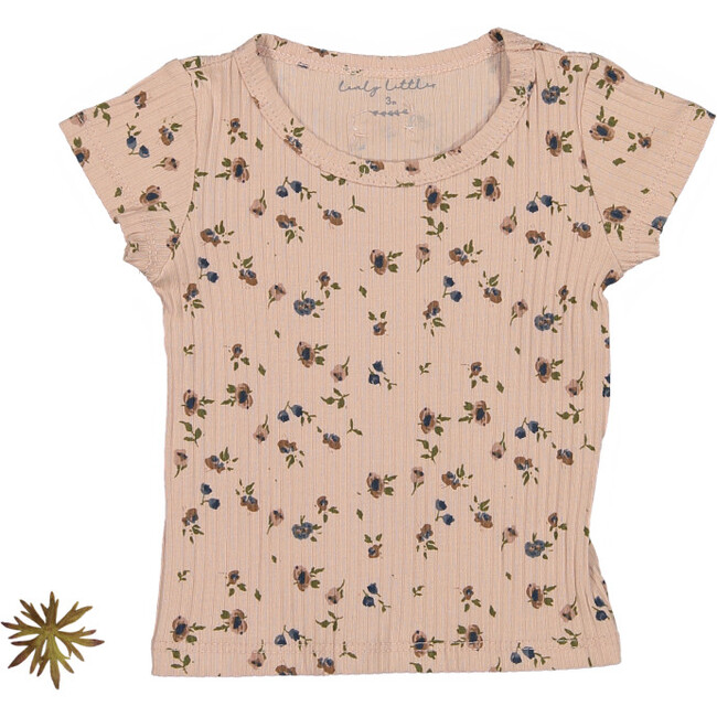 The Sea Rose Short Sleeve Tee, Floral Blush