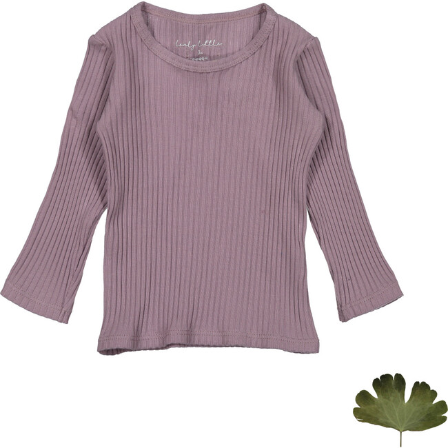 The Ribbed Tee, Violet