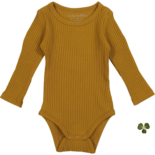 The Ribbed Long Sleeve Onesie, Cider