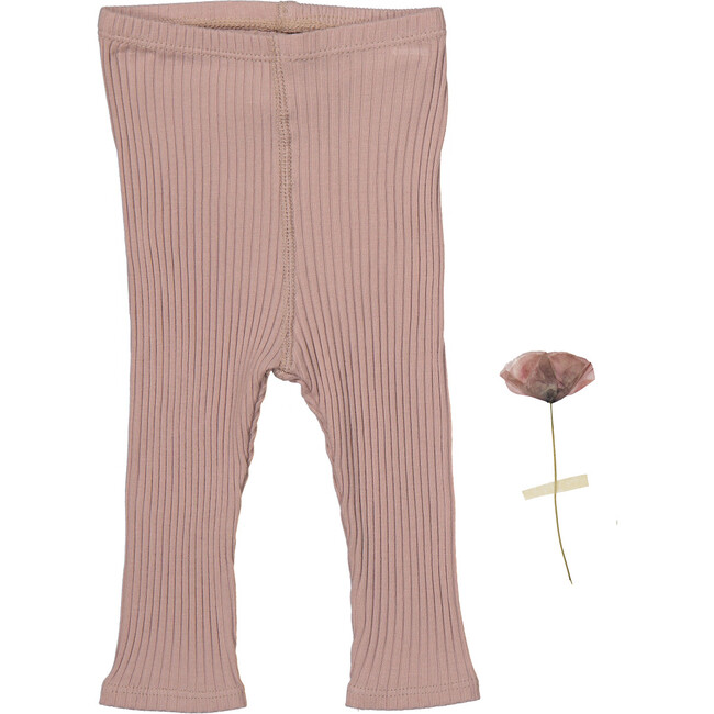 The Ribbed Leggings, Mauve