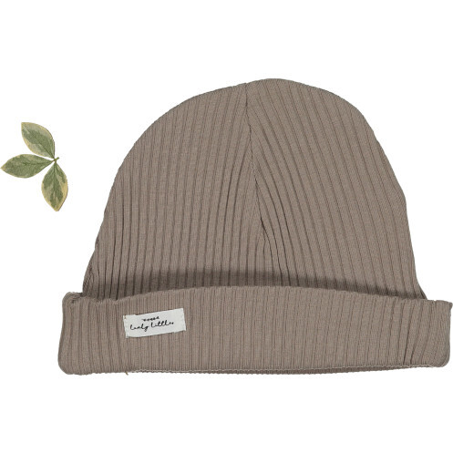 The Ribbed Hat, Taupe
