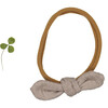 The Ribbed Bow, Taupe - Hair Accessories - 1 - thumbnail