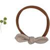 The Ribbed Bow, Taupe - Hair Accessories - 2