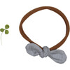 The Ribbed Bow, Slate - Hair Accessories - 3